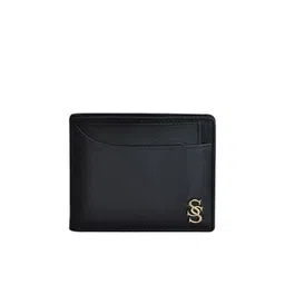 Second SKIN Men Black Textured Leather Two Fold Wallet-picture-37
