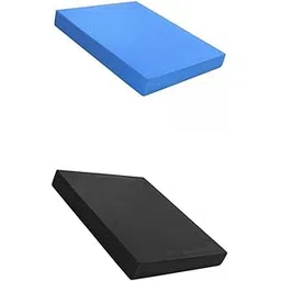 SECRET DESIRE Creations 2 Piece Soft Balance Pad Stability Thick Yoga Pilates Yoga Mat Balance Board L Blue L Black-picture-33
