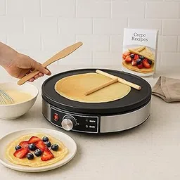 SECRET DESIRE Electric Crepe Maker Adjustable Temperature Control Portable Griddle Cooktop-picture-17