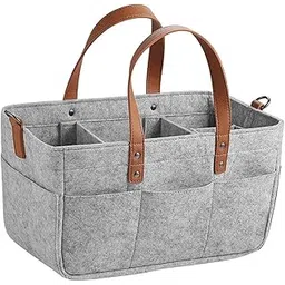 SECRET DESIRE Felt Fabric Baby Diaper Bag Lightweight Baby Products Organizer Compartment Light Gray|Organizers & Nets-picture-34