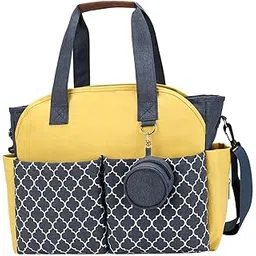 SECRET DESIRE Multifunctional Baby Diaper Mummy Changing Bag Handbag for Diaper Keys Phone Blue Yellow|Organizers & Nets-picture-46