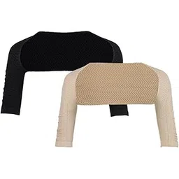 secret desire Shoulder Arm Control Shaper Short Sleeve Slimmer Shapewear Armwear L Black-picture-38