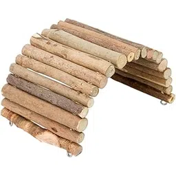 SECRET DESIRE Wooden Hamster Bridge Climbing Ladder Reptile Hideout for Mice Rats Tortoise-picture-11