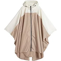 secret desire Women'S Lightweight Waterproof Outdoor Raincoat Hooded Khaki Beige Raincourt|Rain Coat|Rain Coat Cum Sweater|Wild Craft Rain Coat|Rain Coat For Rider image 1