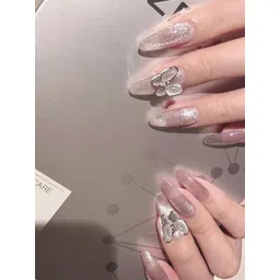 Secret Lives 24 Pieces Cats Eye With 3D Butterfly Fake Nails-picture-35