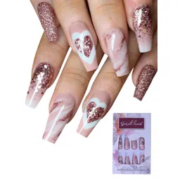 Secret Lives 24 Pieces Love Glitter Fake Nails-picture-38
