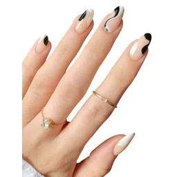 Secret Lives 24 Pieces Striped Fake Nail Extension-picture-21