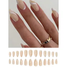 Secret Lives 24 Pieces Translucent Annie French Nail Tips-picture-27