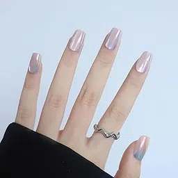 Secret Lives Glossy Cats Eye Reusable Artificial Fake False Aura Color Combo Luxury Long Lasting Press on Nails 24 PCS with Kit-picture-10