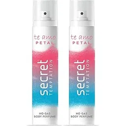 Secret Temptation Te Amo Petal No Gas Perfume Body Spray for Women, Pack of 2 (120ml each)-picture-47