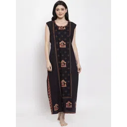 Secret Wish Black Printed Nightdress-picture-24