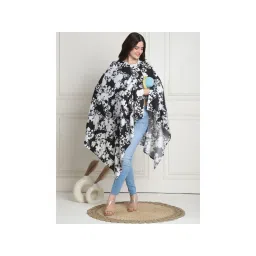 Secret Wish Floral Print Black Rayon Nursing Cover-picture-11