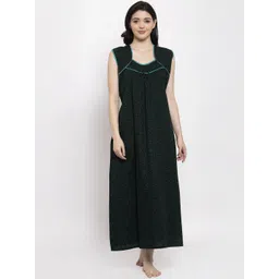 Secret Wish Green Printed Nightdress-image-5