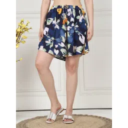 Secret Wish Navy Printed Shorts-picture-41