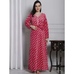 Secret Wish Pink Printed Nighty-picture-31