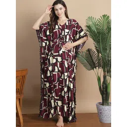 Secret Wish Printed Maxi Nightdress-picture-22