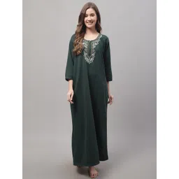 Secret Wish Woolen Maxi Nightdress-image-35