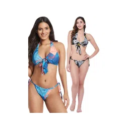 Secrets By ZeroKaata Halter Printed Beach Wear Bikini Bra and Panty for Women (Pack of 2)-picture-31