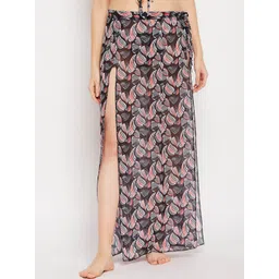 SECRETS BY ZEROKAATA  Printed Beach Wear Bikini Set with Sarong-picture-27