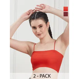 SECRETS BY ZEROKAATA Women Pack of 2 Assorted Lightly Padded Sports Bra-picture-23