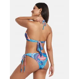 SECRETS BY ZEROKAATA Women Printed Halter Beachwear Swim Bikini Set image 5