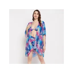 Secrets By ZeroKaata Women Printed Swimwear Cover Up Dress - Multi-Color-picture-39