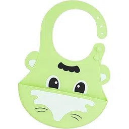 Secure Steps BabyBibs | Waterproof Spill Resistant Bib, Baby Apron With Bib, Silicone Baby Bibs for 6 to 36 Months, Fastdry Bibs | Adjustable Neckline | Pack of 1 (Green)-picture-15