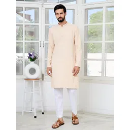 See Designs Floral Embroidered Thread Work Mandarin Collar Straight Kurta-picture-18