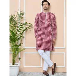 See Designs Men Embroidered Thread Work Kurta-picture-19