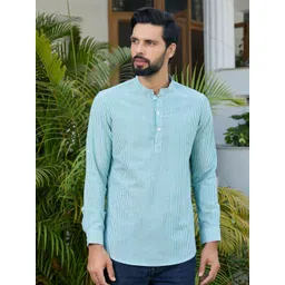 See Designs Men Striped Daily Cotton Straight Kurtas-picture-27