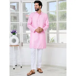 See Designs Men Striped Embroidered Kurta with Pyjama-picture-30