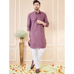 See Designs Shirt Collar Cotton Pathani Kurta-picture-17