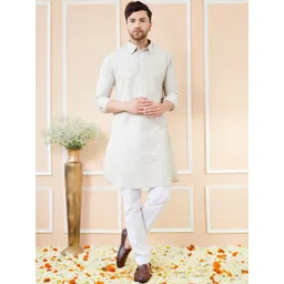 See Designs Shirt Collar Cotton Pathani Kurta-picture-27