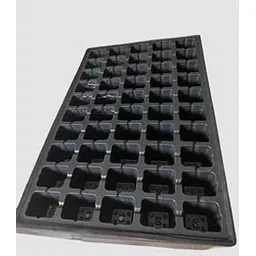 Seedling Trays for Plants, Black, Rectangular, 54 Cavity, 19.5 x 12 Inch, Matte Finish, 5 Pack-picture-20