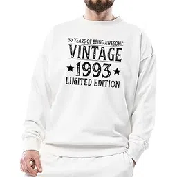 seek buy love Unisex Vintage 1993 Sweatshirt 30 Years of Being Awesome Limited Edition Retro Gift for Birthday Anniversary Celebration-picture-10