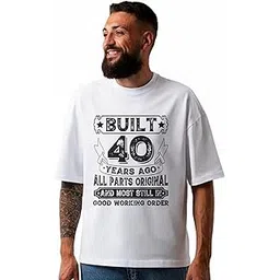 seek buy love Vintage 40th Birthday T-Shirt, Built 40 Years Ago, Funny Unisex Birthday Gift Idea, Celebration Tee for Him or Her, Casual Apparel image 1