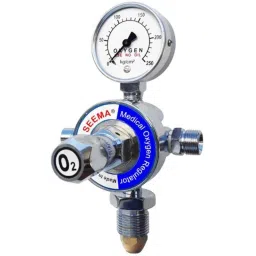 Seema 4 Bar Single Stage Single Gauge Medical Oxygen Gas Regulator, S.SS.SG.F.MOX-picture-11