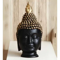 seetara Black Buddha Head figurine-picture-3