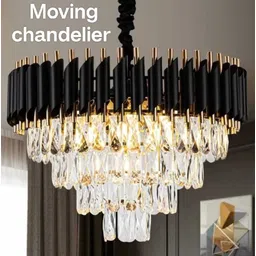 seetastic 500mm black Moving with Remote Chandelier (p-7-10) Chandelier Ceiling Lamp-picture-34