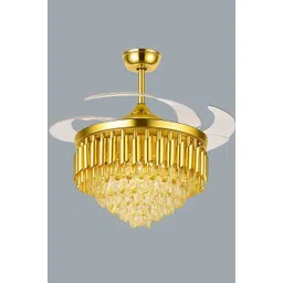 seetastic Unique Decorative Gold Chandelier with Fan Chandelier Ceiling Lamp-picture-25