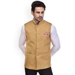 Seetoo Woven Design Nehru Jackets-picture-39