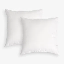 SEEVO 18 x 18 Inches Throw Pillow Inserts for Sofa, Couch, and Bed, Ultra-Soft Decorative Bed Pillows Insert (Set of 2, White)-image-6