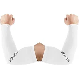 seflica Arm Sleeve for Men and Women No Thumb Arm Sleeves, UV Sun Protection Cooling UPF 50 Compression, Arm Sleeves for Boys and Girls Tattoo Cover Up, Work, Golf, Basketball and More-picture-27