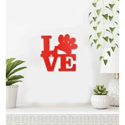 MDF Wall Hanging In Red By Sehaz Artworks-picture-21