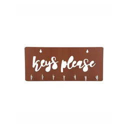 SEHAZ ARTWORKS Brown Wooden Key Holder-picture-11