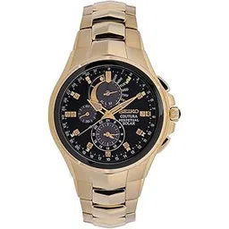 seiko Analogue Men's Stainless Steel Watch (Black Dial Yellow Colored Strap)-picture-25