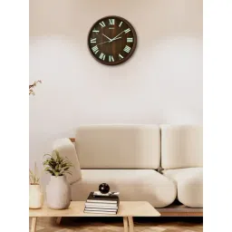 SEIKO classic brown plastic wall clock-picture-36