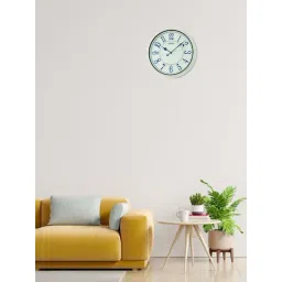 Seiko White Medium Classic Round Full Figure Wall Clock With Sweep Movement-picture-41