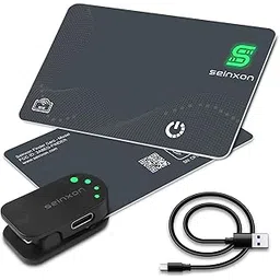 seinxon Wallet Finder RFID Blocking Card IP68 Item Tracker Works with Apple Find My APP & Network with Recharge Clip (iOS Only)-picture-28