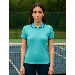 Seiyon Tex Women Solid Polo Collar Pure Cotton T-shirt-picture-28